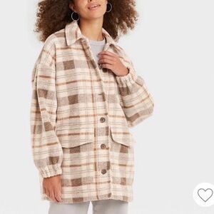 Universal Thread Plaid Button-Up Women's Jacket/Shacket